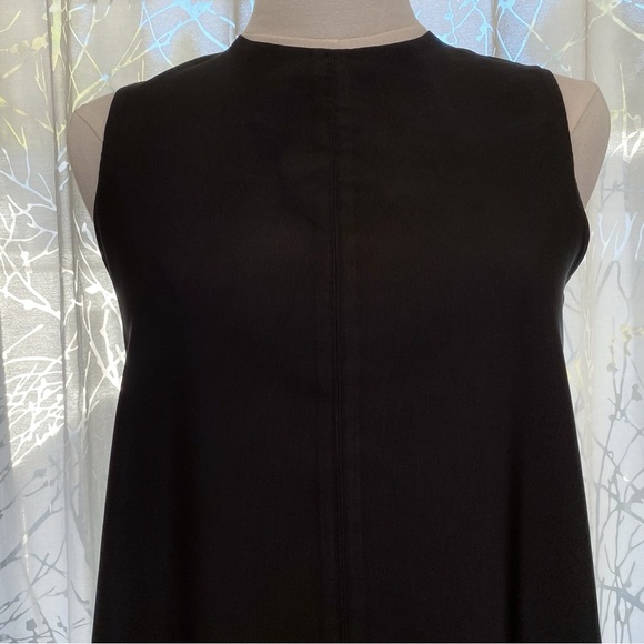 THE ROW BLACK SLEEVELESS CREWNECK LOOSE RELAXED FIT MIDI DRESS - Picture 5 of 15